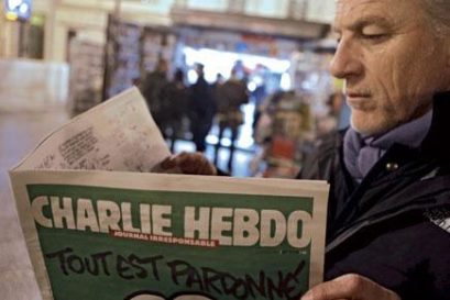 Charlie Hebdo will  print millions of  more copies after  the post attack issue  sold out in hours (Photo: LIONEL CIRONNEAU/AP)