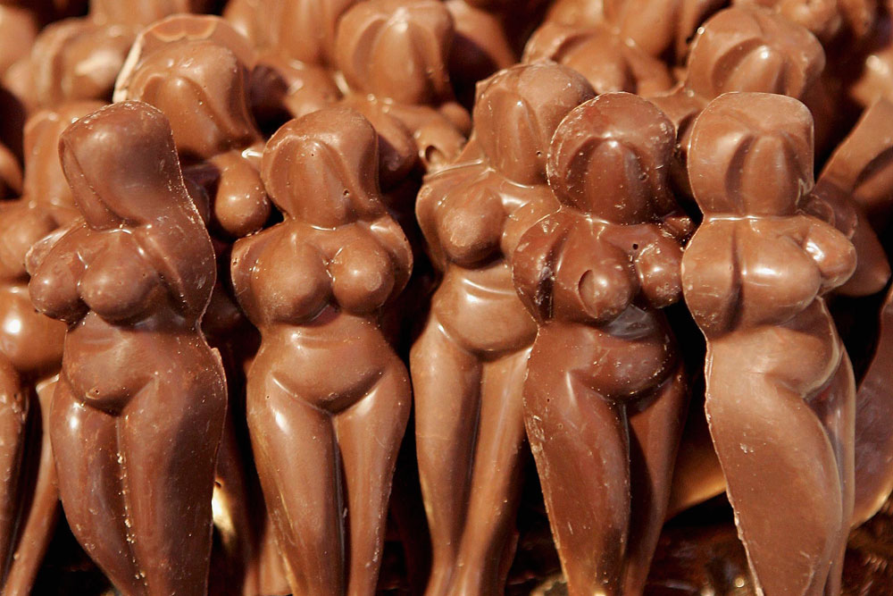 Chocolate On Boobs.