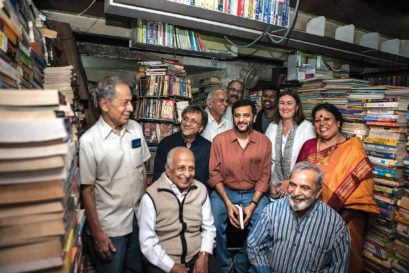 Premier Book Shop regulars gather at their favourite haunt one last time
