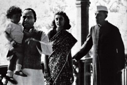 Feroze Gandhi with young Rajiv Gandhi, Indira and Jawaharlal Nehru
