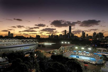 Melbourne Park, home to the Australian Open, is in the heart of the city