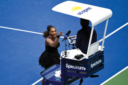 Serena Williams yells at chair umpire Carlos Ramos