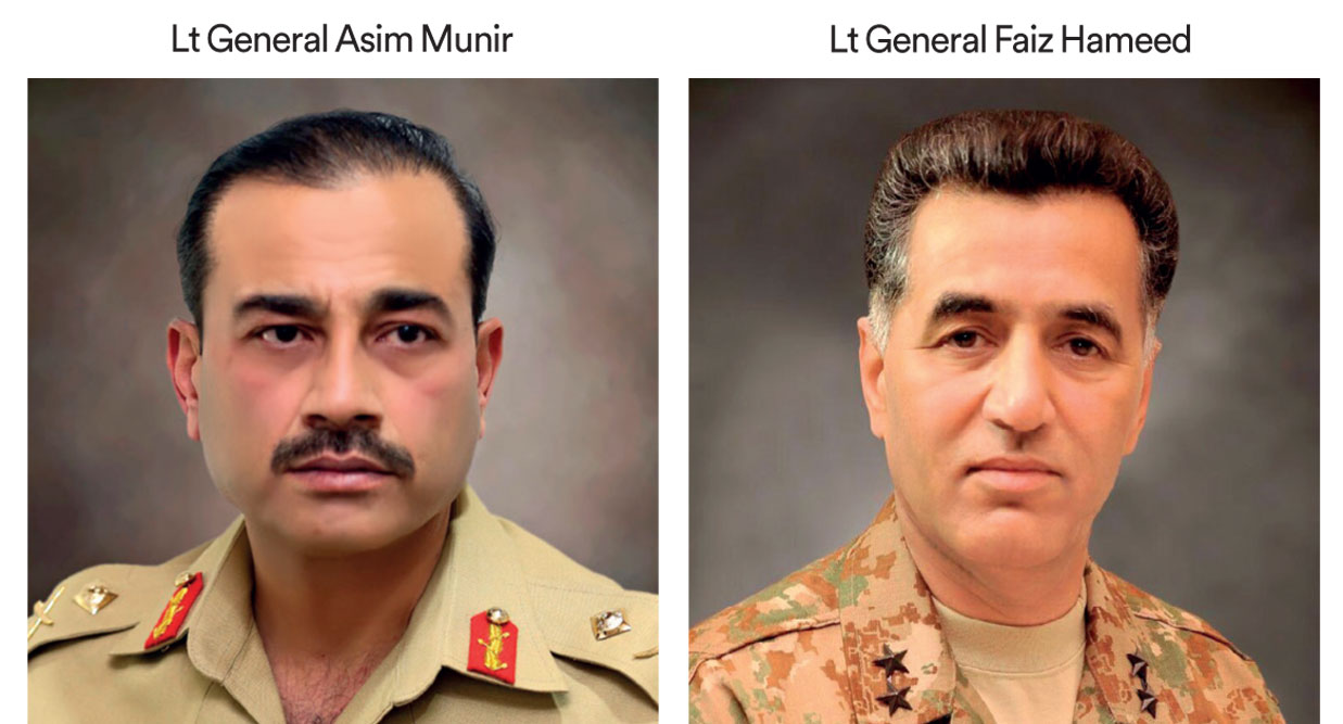 Lt General Asim Munir, Lt General Faiz Hameed